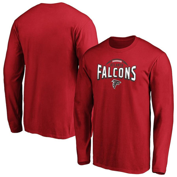 Atlanta Falcons Red Clamp Down Long Sleeve T-Shirt